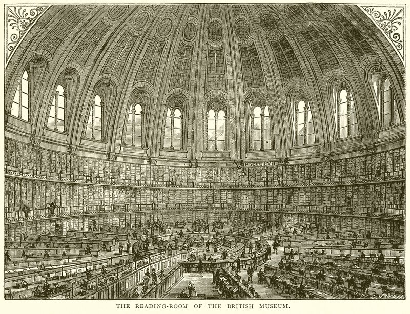 British Museums læsesal af English School