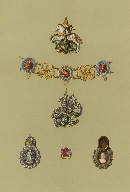 The Regalia of Scotland, Mindre Artikler af Regalia (chromolitho) af English School