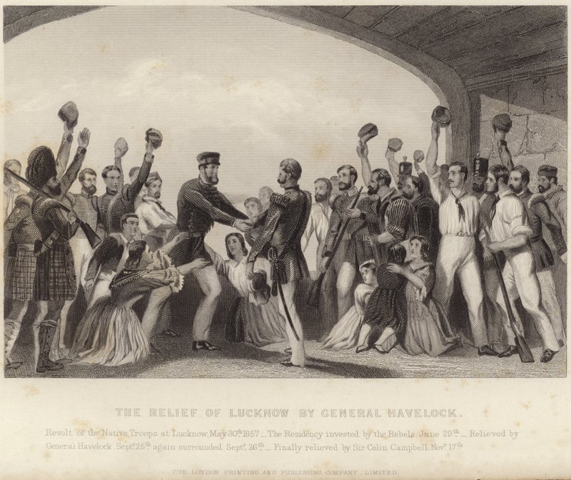 The Relief of Lucknow af General Havelock af English School