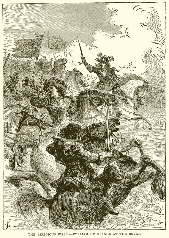 De religiøse krige.--William af Orange ved Boyne af English School