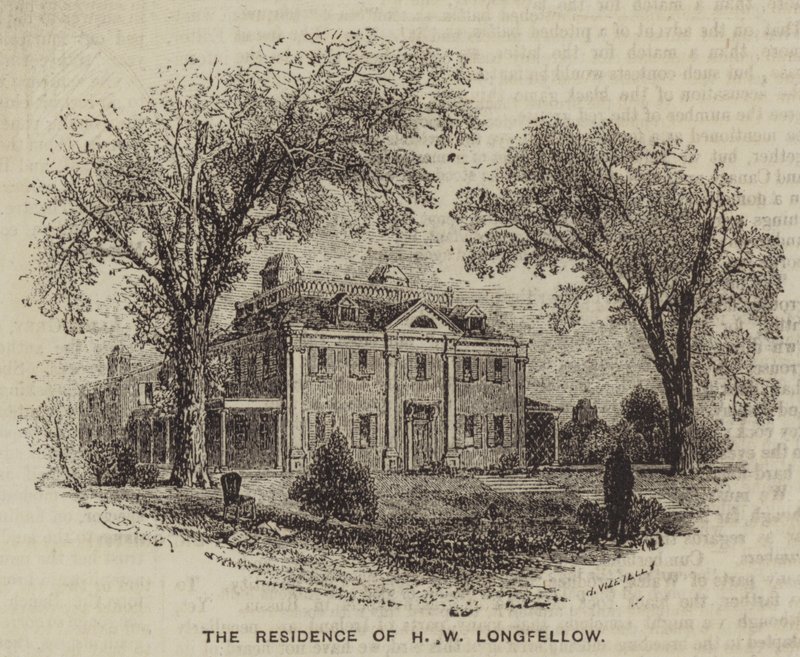 Boligen for H W Longfellow (gravering) af English School