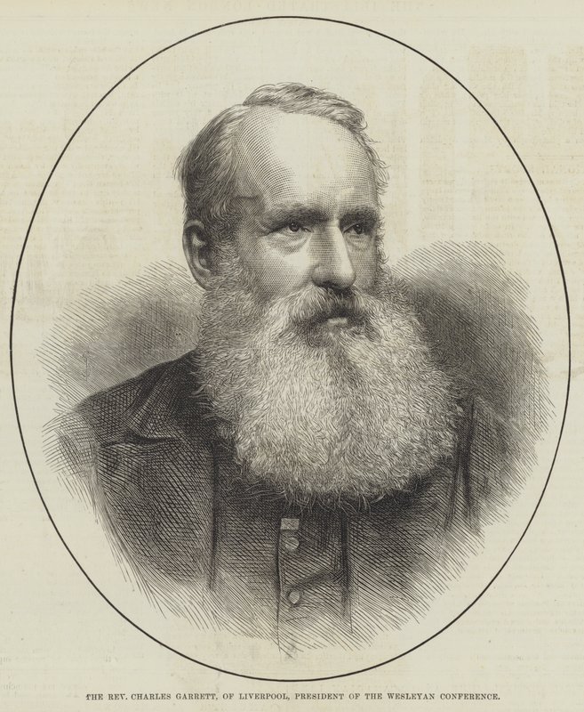 Pastor Charles Garrett, Liverpool, præsident for Wesleyan Conference (gravering) af English School