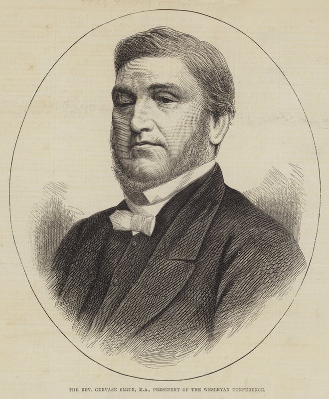Reverend Gervase Smith, MA, præsident for Wesleyan Conference (gravering) af English School
