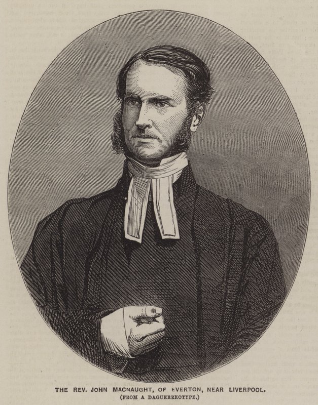 Pastor John Macnaught fra Everton, nær Liverpool (gravering) af English School