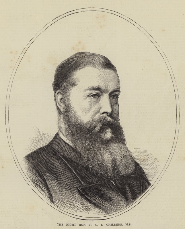 The Right Honourable H C E Childers, MP (gravering) af English School