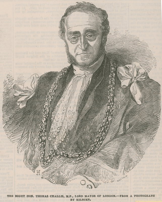 Højre ærede Thomas Challis, MP, Londons overborgmester af English School