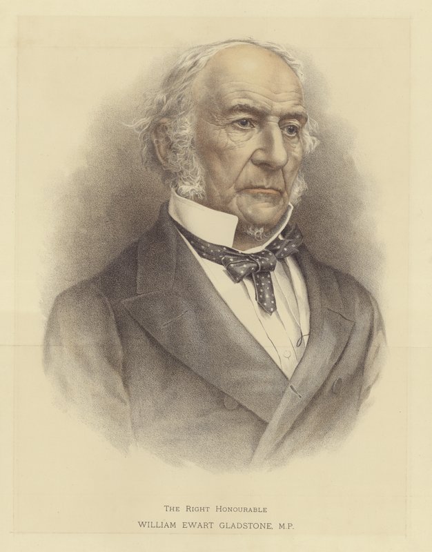 Den rigtige ærede William Ewart Gladstone af English School