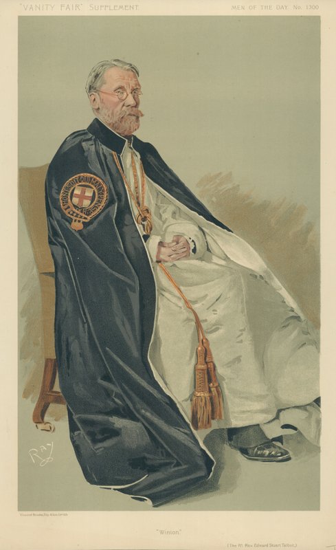 The Right Rev Edward Stuart Talbot, Winton, 11. oktober 1911, Vanity Fair tegnefilm af English School