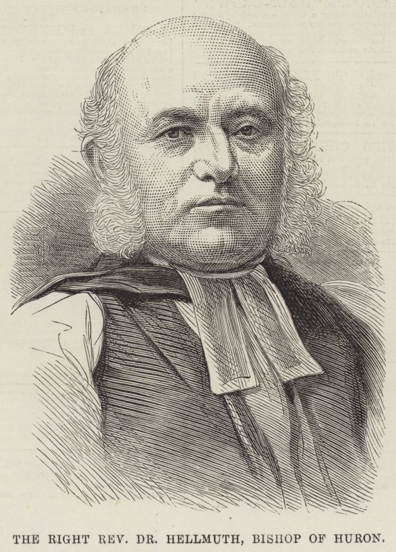 Den rigtige pastor Dr. Hellmuth, biskop af Huron (gravering) af English School
