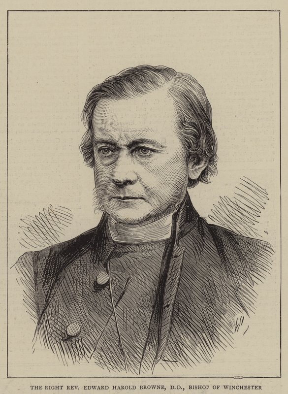 Den rigtige pastor Edward Harold Browne, DD, biskop af Winchester (gravering) af English School
