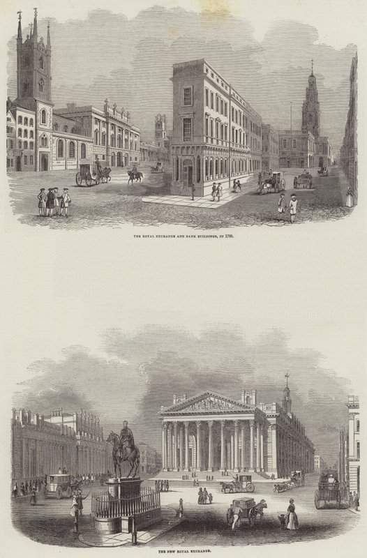 The Royal Exchange (gravering) af English School