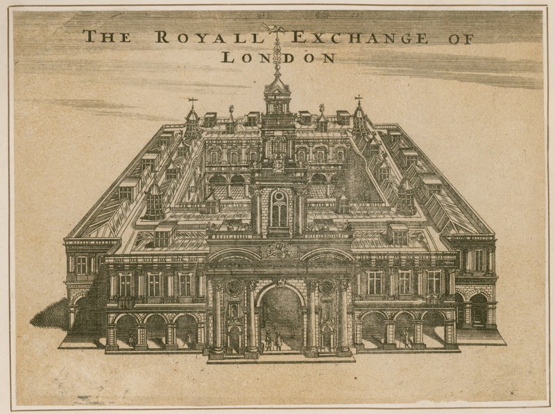 Royal Exchange, London af English School