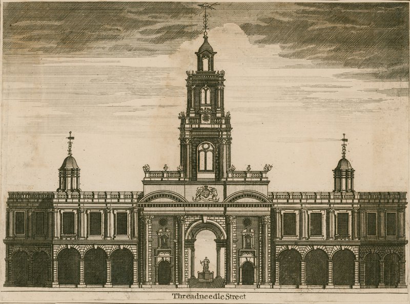 The Royal Exchange, Threadneedle Street, London af English School