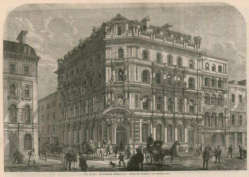 The Royal Insurance Buildings, Lombard Street, London af English School