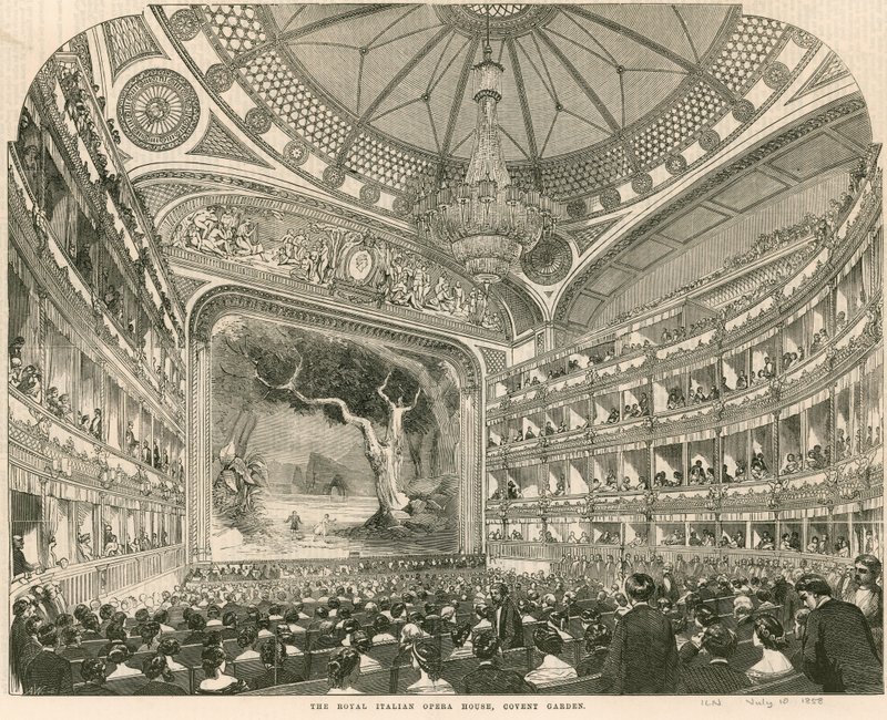 The Royal Italian Opera House, Covent Garden, London af English School