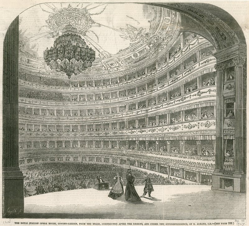 The Royal Italian Opera House, Covent Garden, London af English School