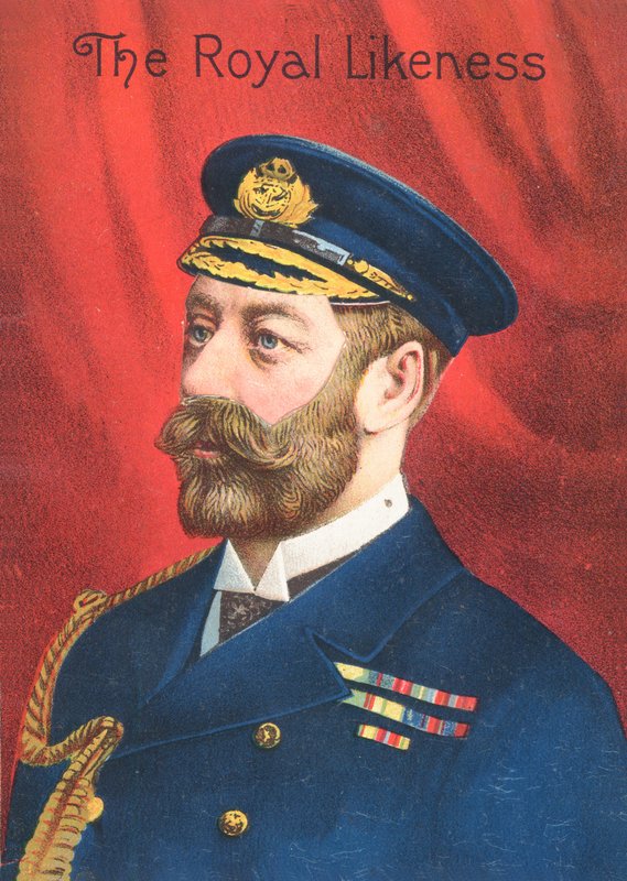 The Royal Likeness - victoriansk lykønskningskort af English School