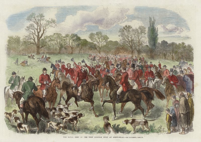 The Royal Meet of the West Norfolk Hunt af English School
