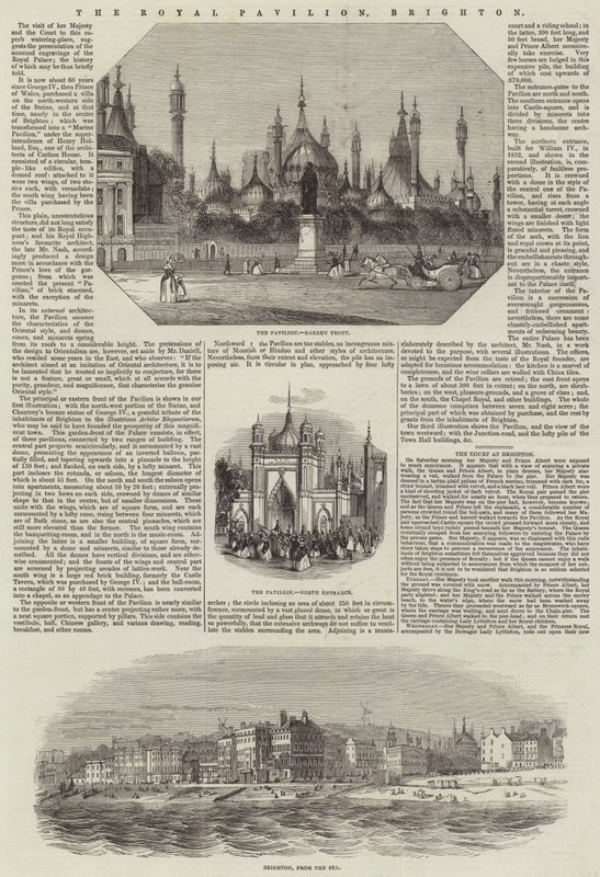 The Royal Pavilion, Brighton (gravering) af English School