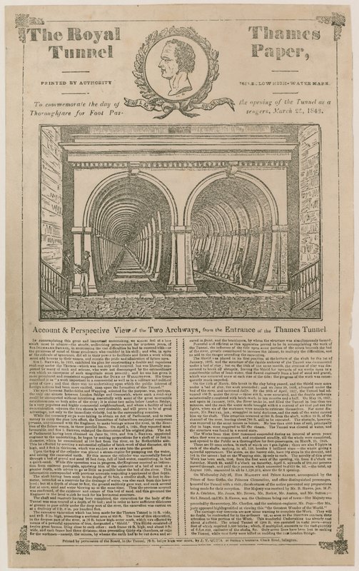 The Royal Thames Tunnel Paper af English School