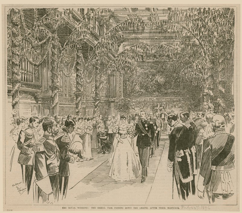 Det kongelige bryllup, 23. juli 1896 af English School