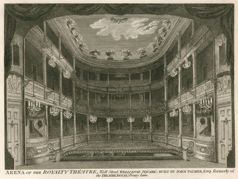 The Royalty Theatre, Well Street, Wellclose Square, London af English School