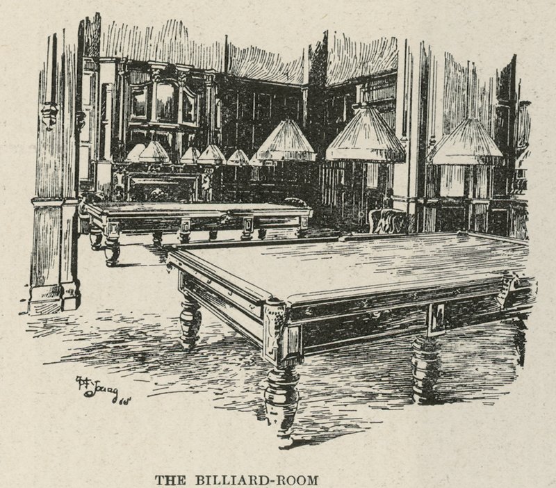 The Russell Hotel, Russell Square: Billardrummet af English School