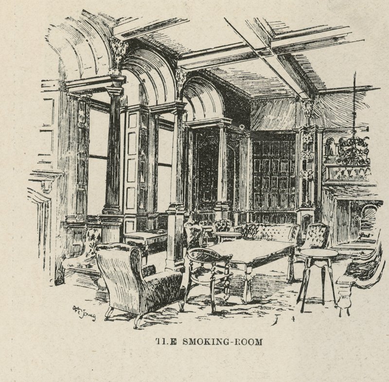 The Russell Hotel, Russell Square: The Smoking Room af English School
