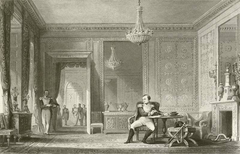 Salonabdikationen, Fontainebleau af English School