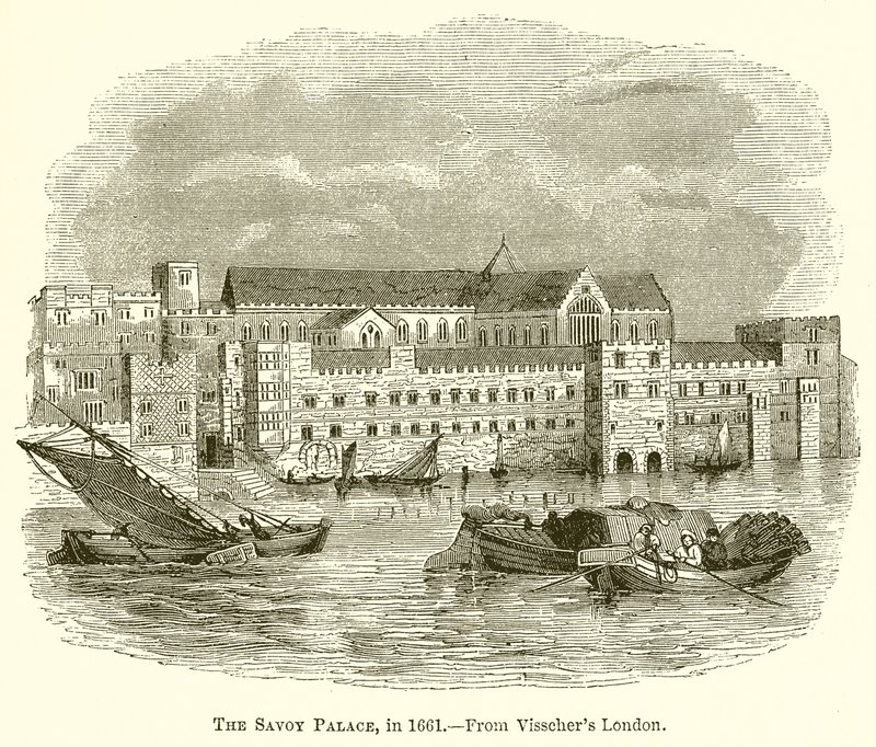 Savoypaladset i 1661 af English School