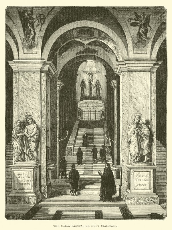Scala Sancta eller den hellige trappe af English School