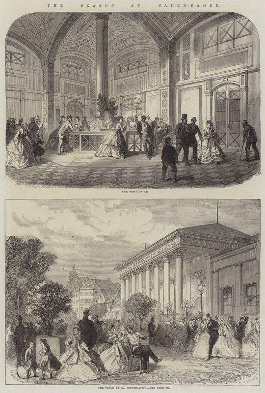 Sæsonen i Baden-Baden (gravering) af English School
