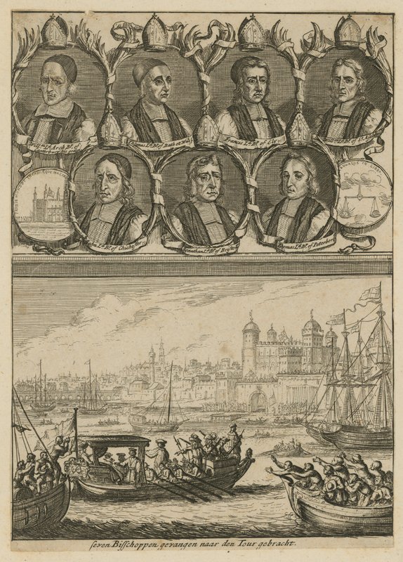 De syv biskopper, prøvet for oprør af English School