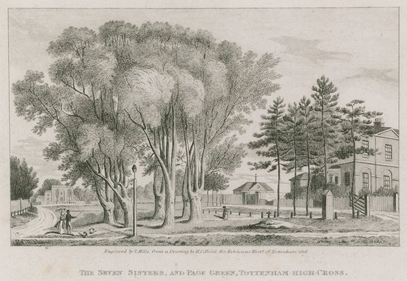 The Seven Sisters og Page Green, Tottenham High-Cross, London af English School