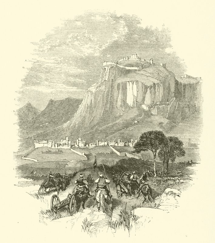 The Siege Of Corinth (gravering) af English School