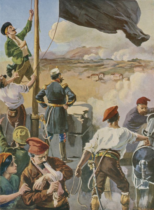 Belejringen af Cartagena, Spanien, 1873-1874 af English School