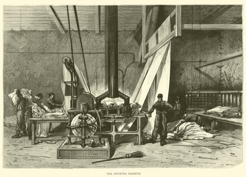 The Singeing Machine (gravering) af English School