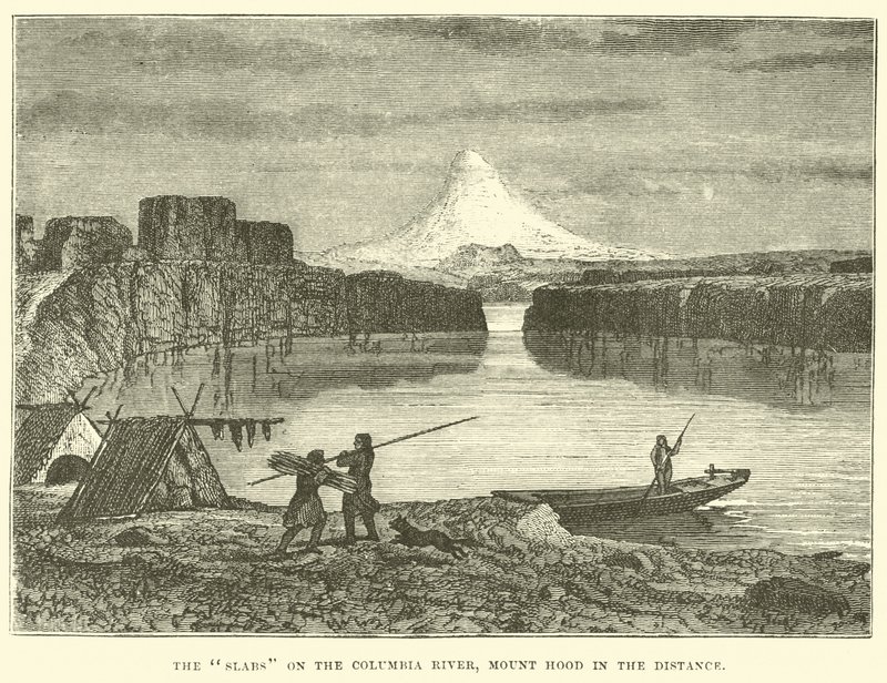 Pladerne ved Columbia-floden, Mount Hood i det fjerne af English School
