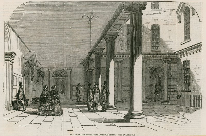 The South Sea House, Threadneedle Street, London - The Quadrangle af English School