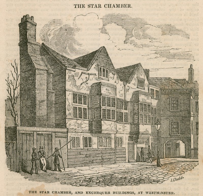 Stjernekammeret og pengekassebygningerne i Westminster af English School