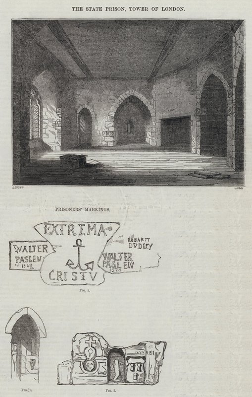 The State Prison, Tower of London (gravering) af English School