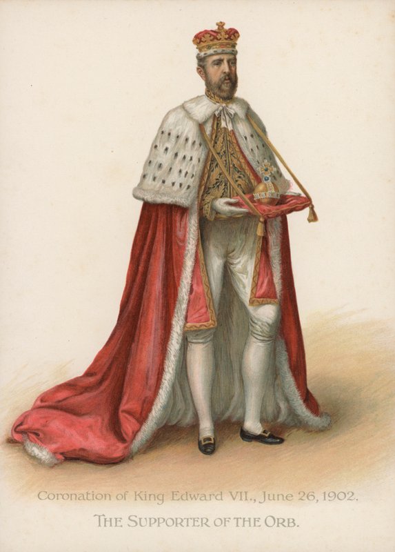 The Supporter of the Orb (chromolitho) af English School