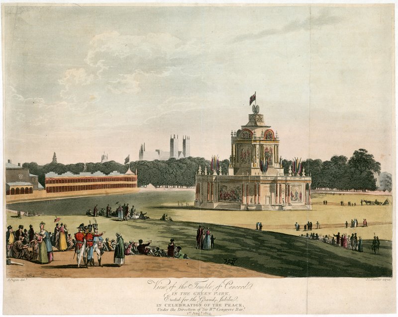 Konkordentemplet skabt til freden i 1814 af English School
