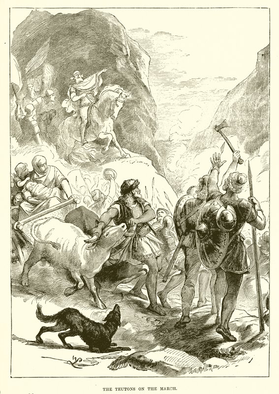 Teutonerne på march af English School