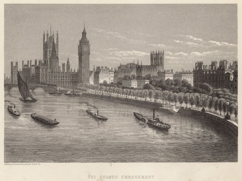 The Thames Embankment, London af English School