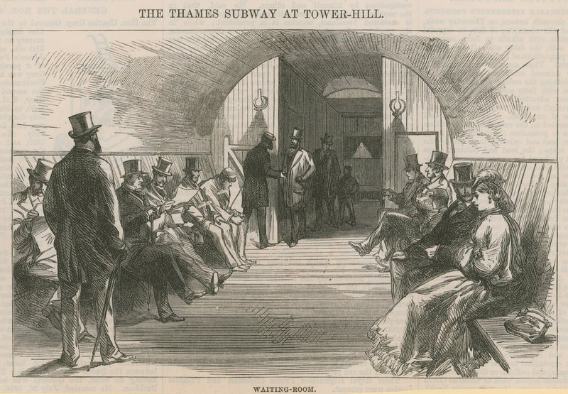 Themsen Subway ved Tower Hill af English School