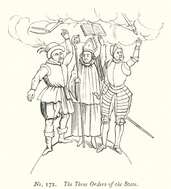 Statens tre ordener (gravering) af English School