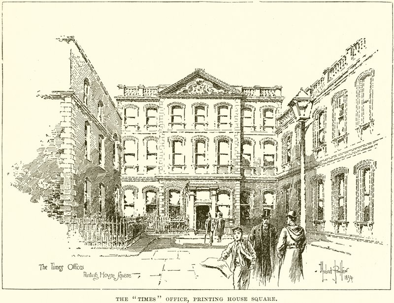 The Times Office, Printing House Square af English School