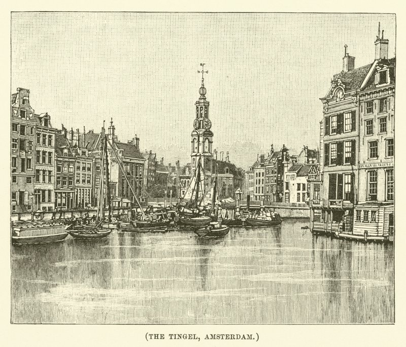 The Tingel, Amsterdam (kobberstik) af English School