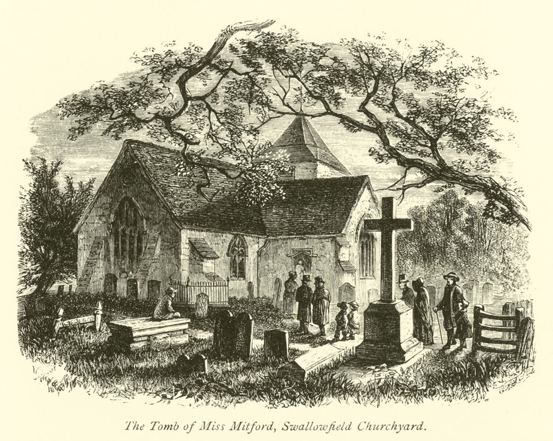 Miss Mitfords grav, Swallowfield Churchyard af English School